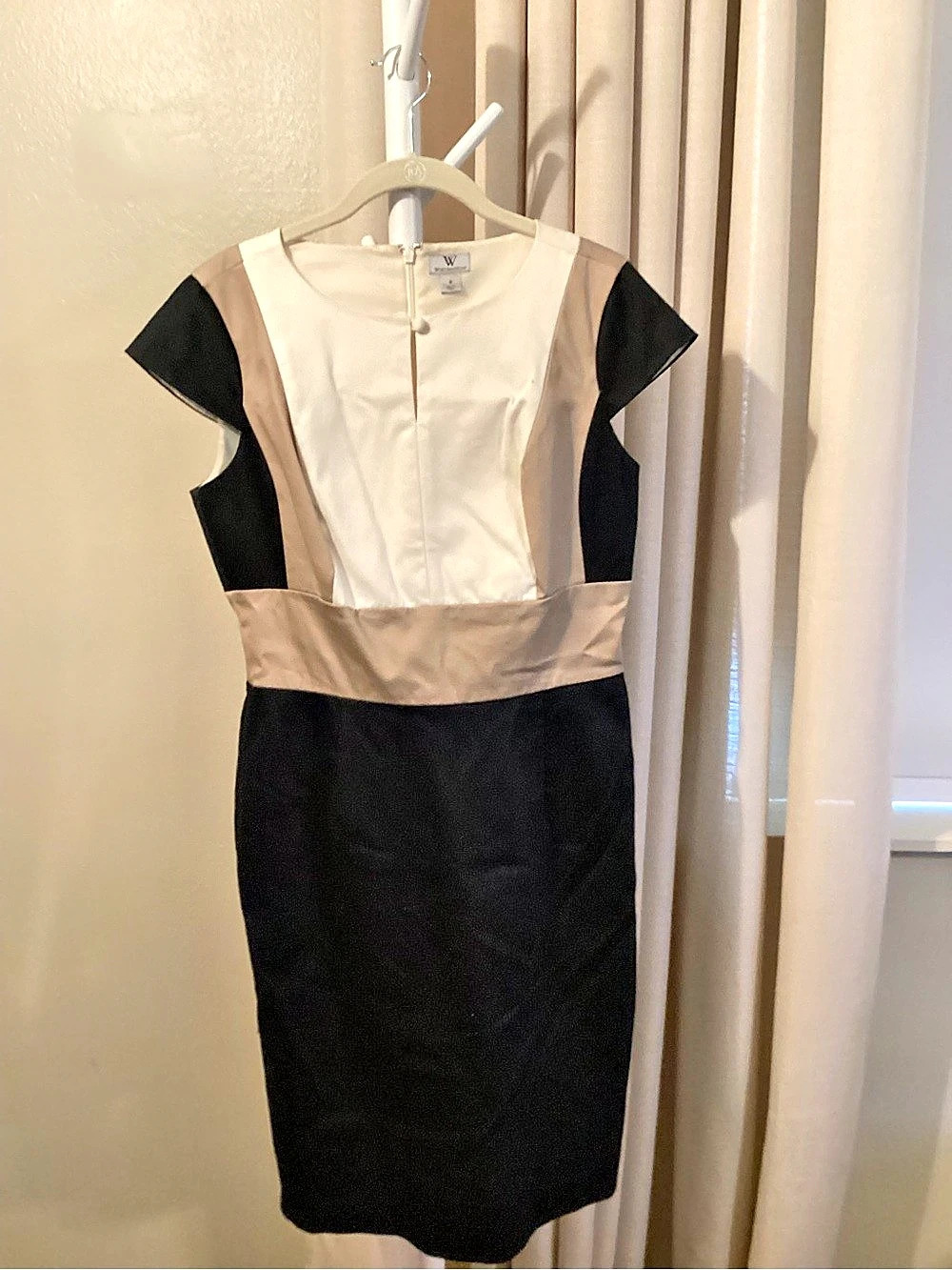 Worthington Colorblock Sheath Dress Color Block Midi Dress Size 8